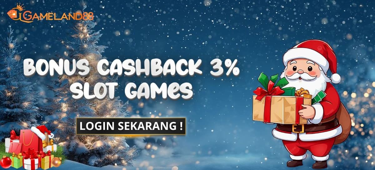 BONUS MINGGUAN CASHBACK 3% KHUSUS SLOT