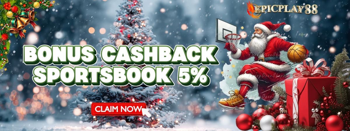 CASHBACK 5% KHUSUS SPORTSBOOK SELAMA 1 MINGGU Banner