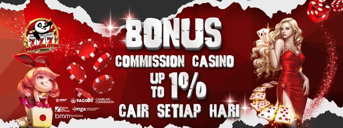 Bonus Commission Casino 1% Banner