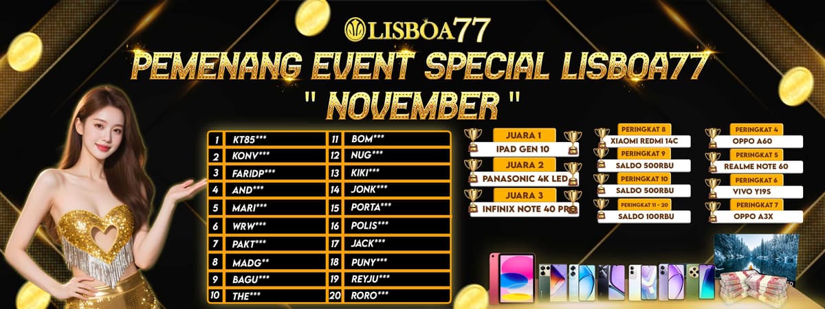 PEMENANG EVENT NOVEMBER Banner