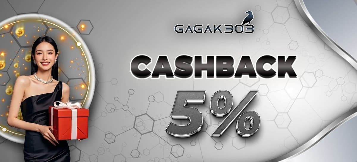 BONUS CASHBACK MINGGUAN 5%