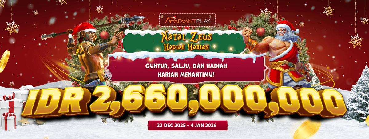 Advantplay - Zeus&#x27; Christmas Daily Rewards  Banner