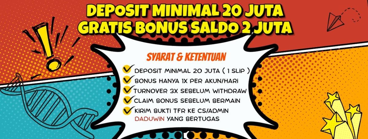Free Saldo 2Juta Banner