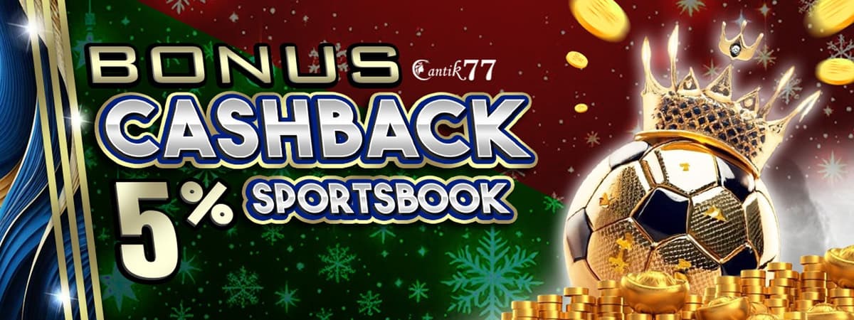 BONUS CASHBACK SPORTSBOOK 5% Banner