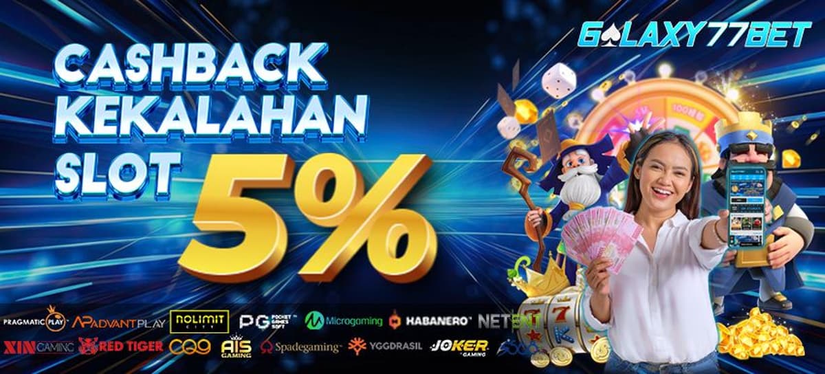 Promo CASHBACK MINGGUAN KEKALAHAN SLOT 5% 