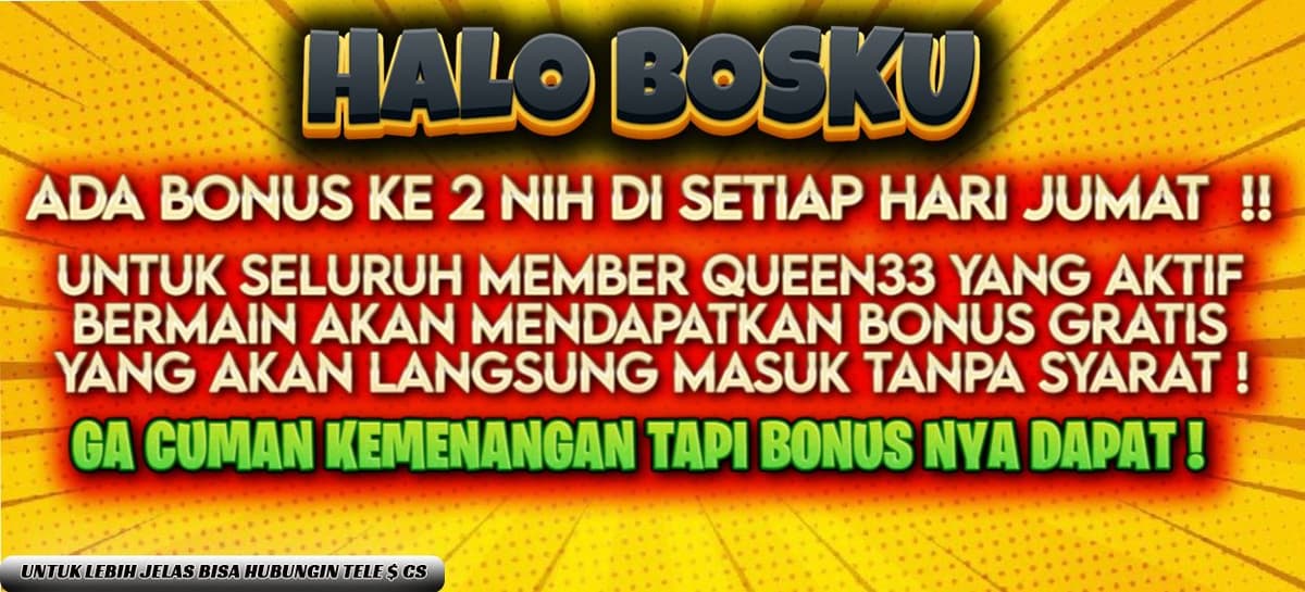 BONUS HARI JUMAT !