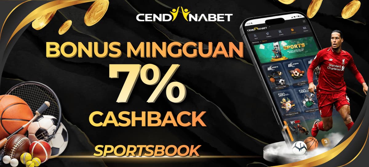 Promo BONUS CASHBACK 7% SPORTSBOOK  SETIAP MINGGU
