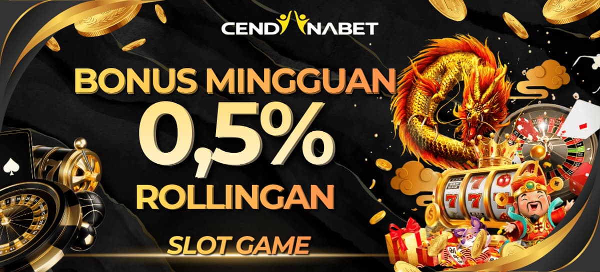 Promo BONUS ROLLINGAN 0.5% SLOT GAMES SETIAP MINGGU