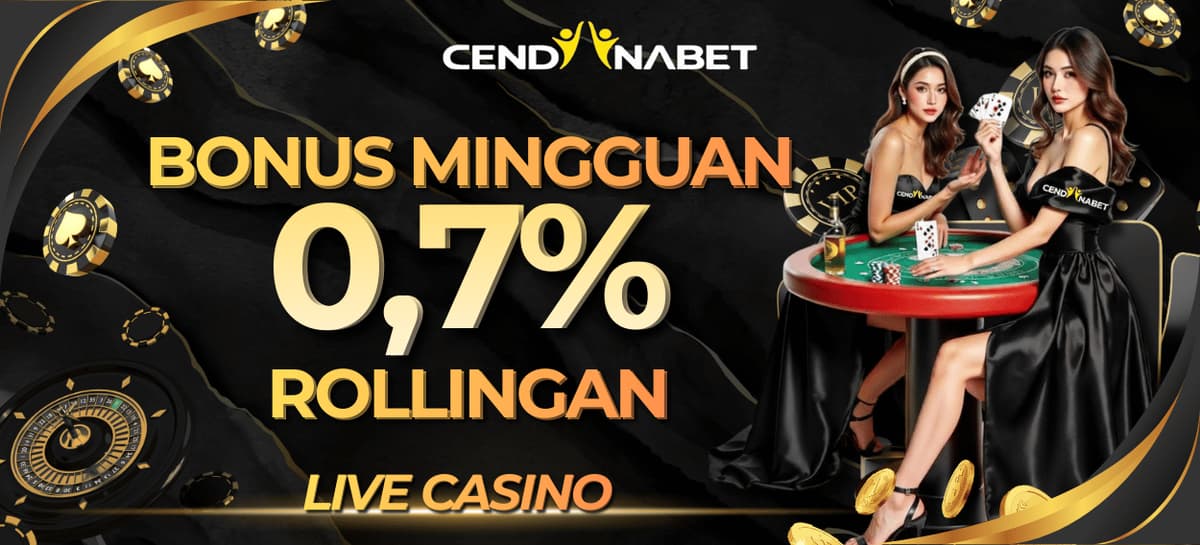 Promo BONUS ROLLINGAN 0.7% LIVE CASINO SETIAP MINGGU