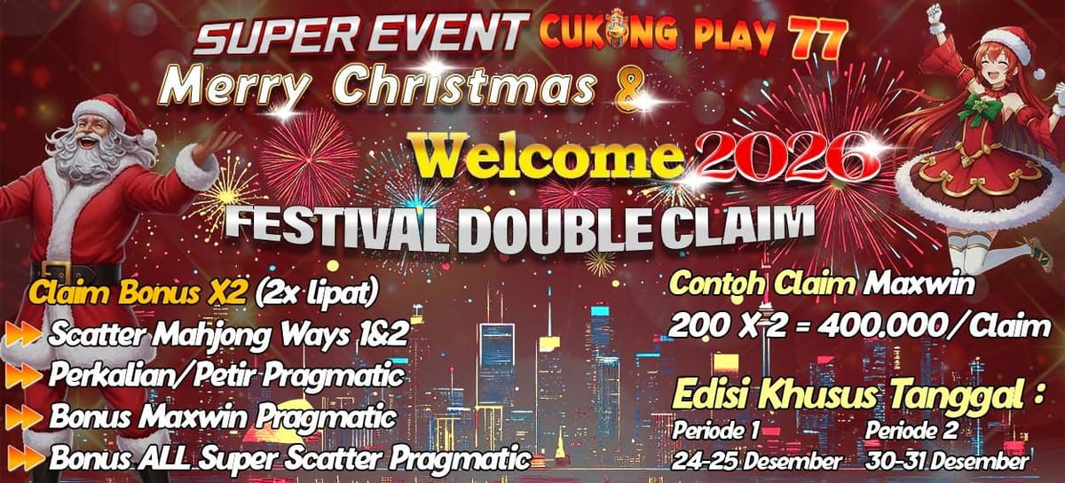 CLAIM BONUS MERRY CHRISTMAS & TAHUN BARU 2026