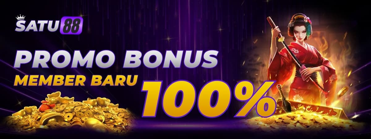 Promo Bonus Member Baru 100% Banner