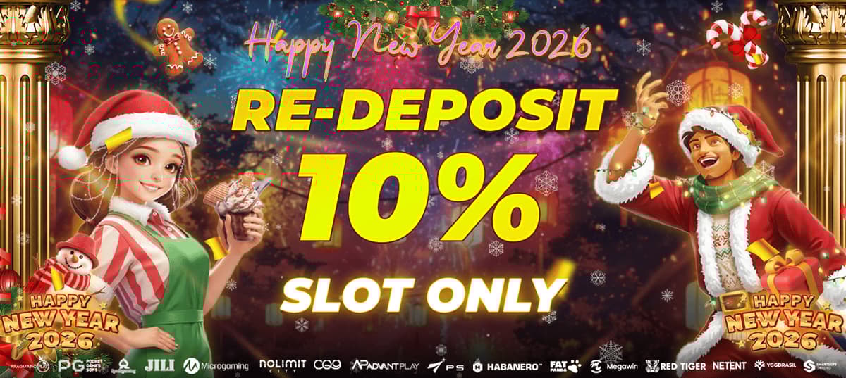 Promo REDEPOSIT 10% SLOT ONLY