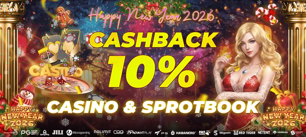 Promo CASHBACK 10% CASINO & SPORTSBOOK