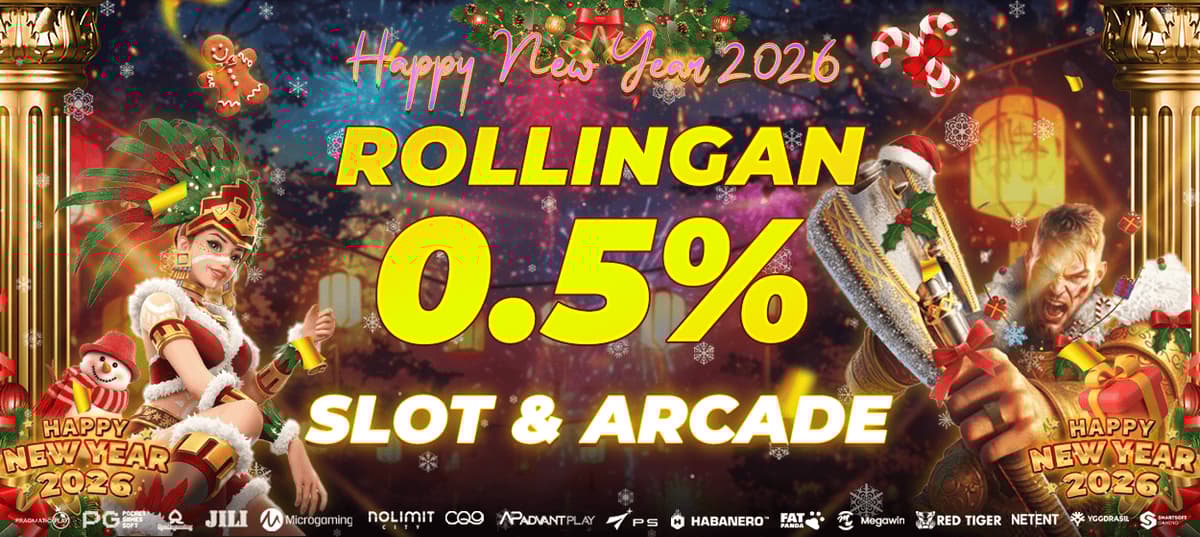 Promo ROLLINGAN 0.5% SLOT & ARCADE