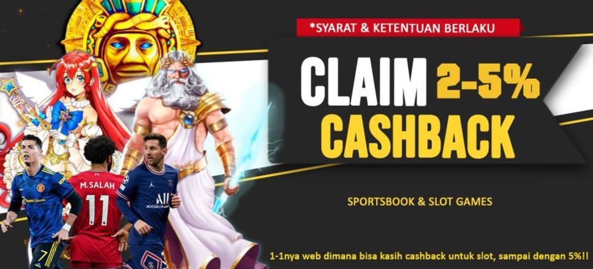 Promo Cash Back SportsBook Dan Slot Games