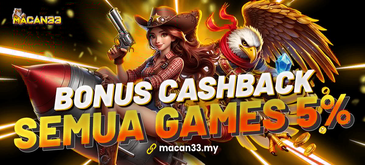 Promo BONUS CASHBACK MINGGUAN 5%