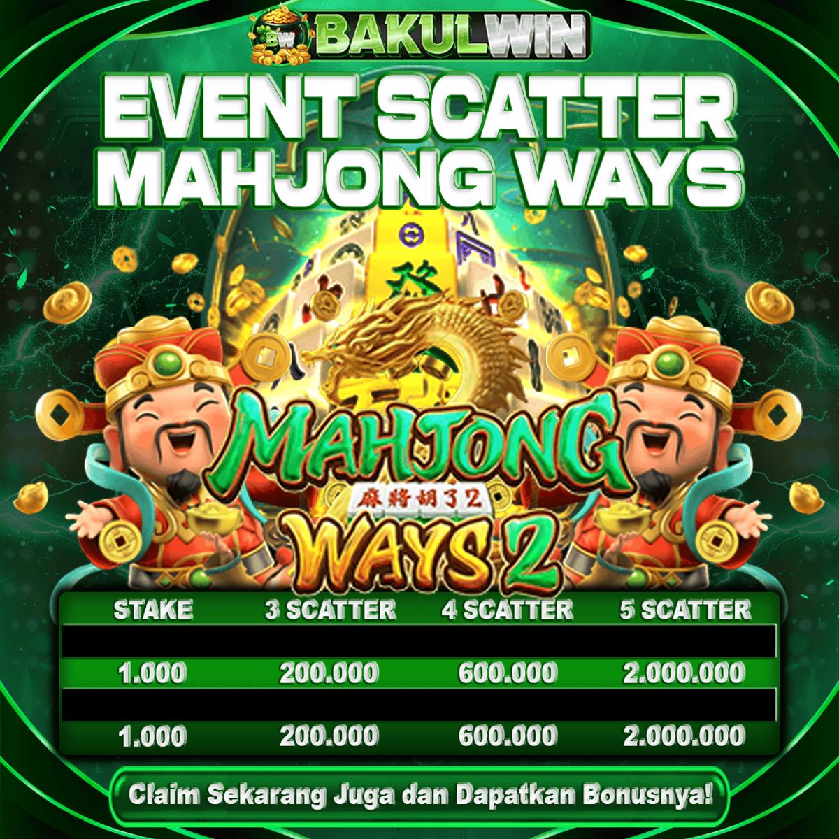 Promo BONUS SCATTER JEJER MAHJONG PGSOFT