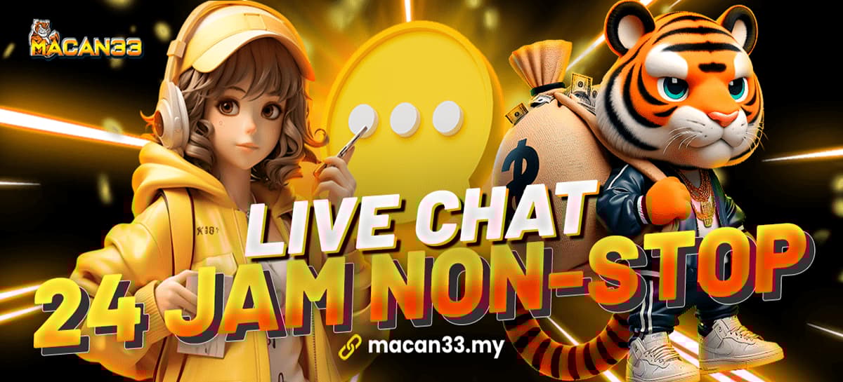 MACAN33 LIVE CHAT 24 JAM NONSTOP Banner