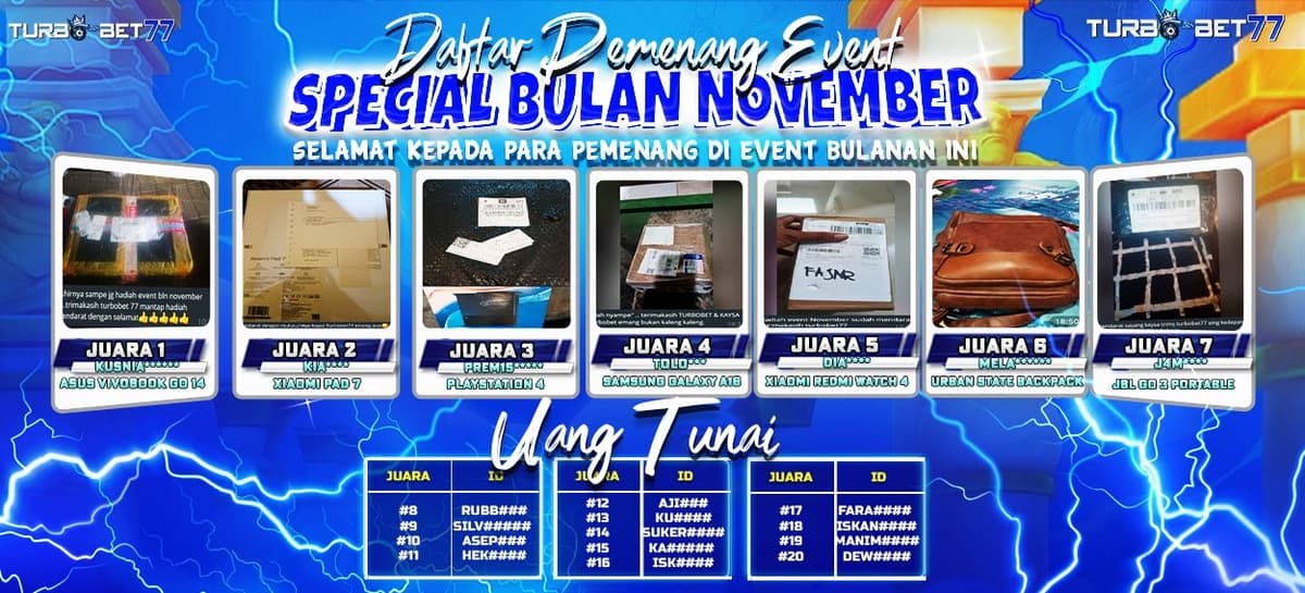 PEMENANG EVENT POINT NOVEMBER Banner