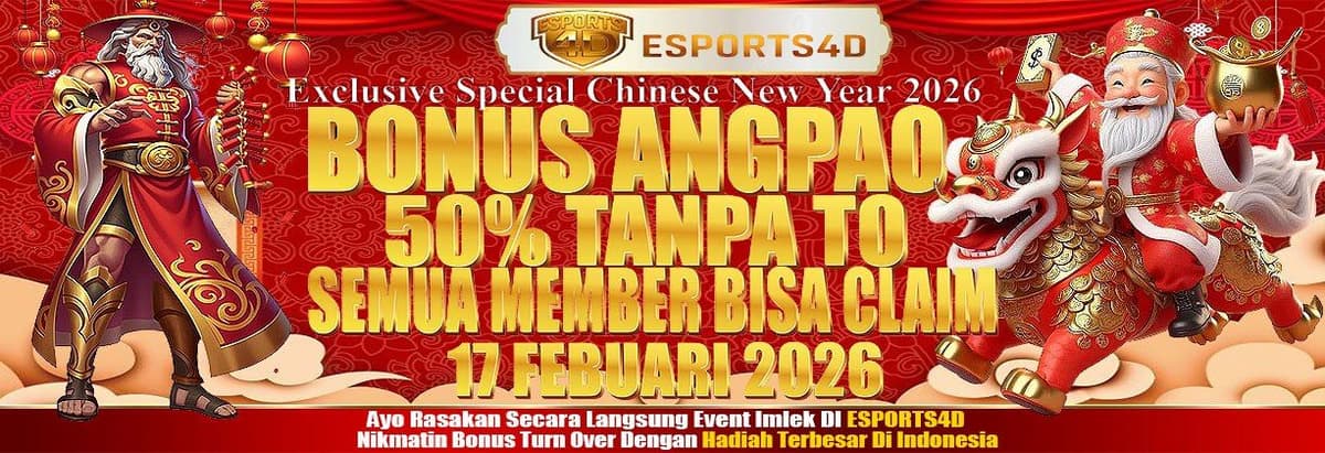 Bonus Angpao Imlek 50% Banner