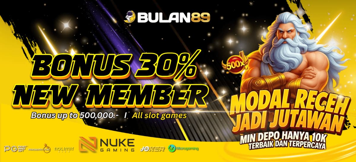 Promo WELCOME BONUS NEW MEMBER 30%