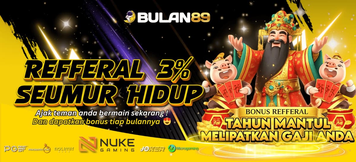Promo BONUS REFERRAL 3% SEUMUR HIDUP
