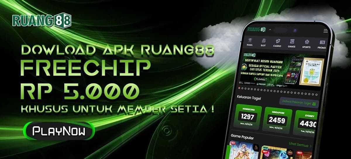 Promo BONUS DOWNLOAD APLIKASI RUANG88