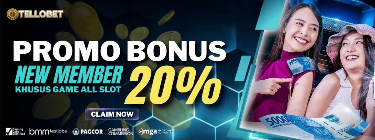 Promo BONUS NEW MEMBER 20%