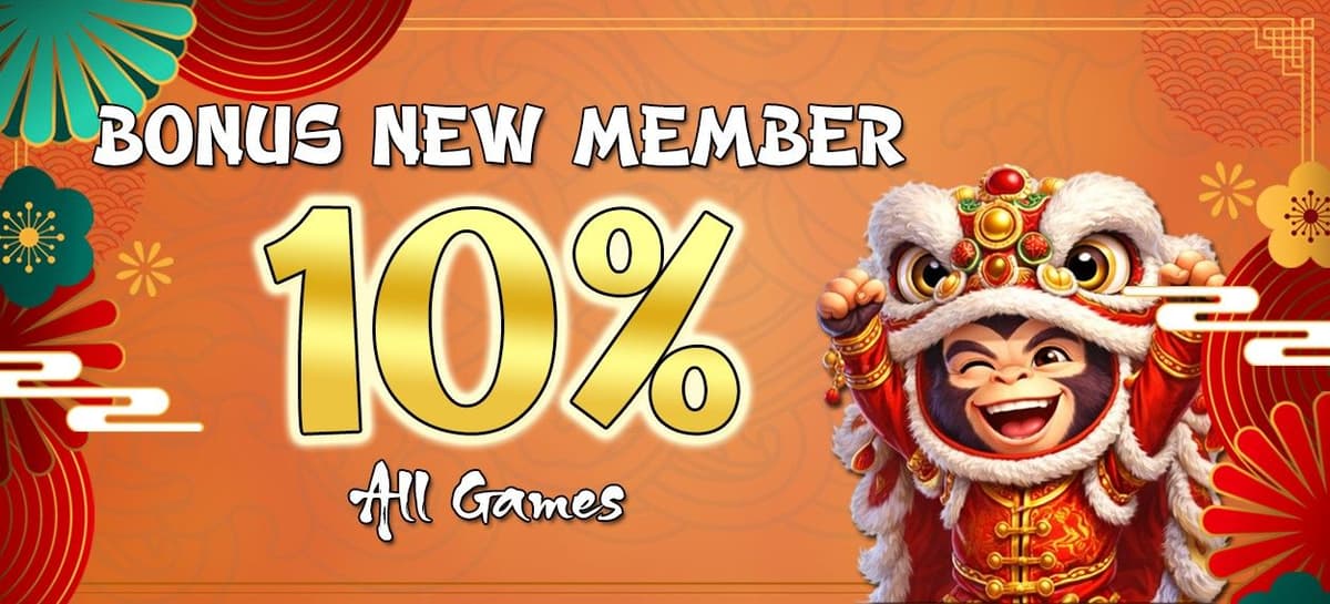 Promo Bonus New Member All Games 10%
