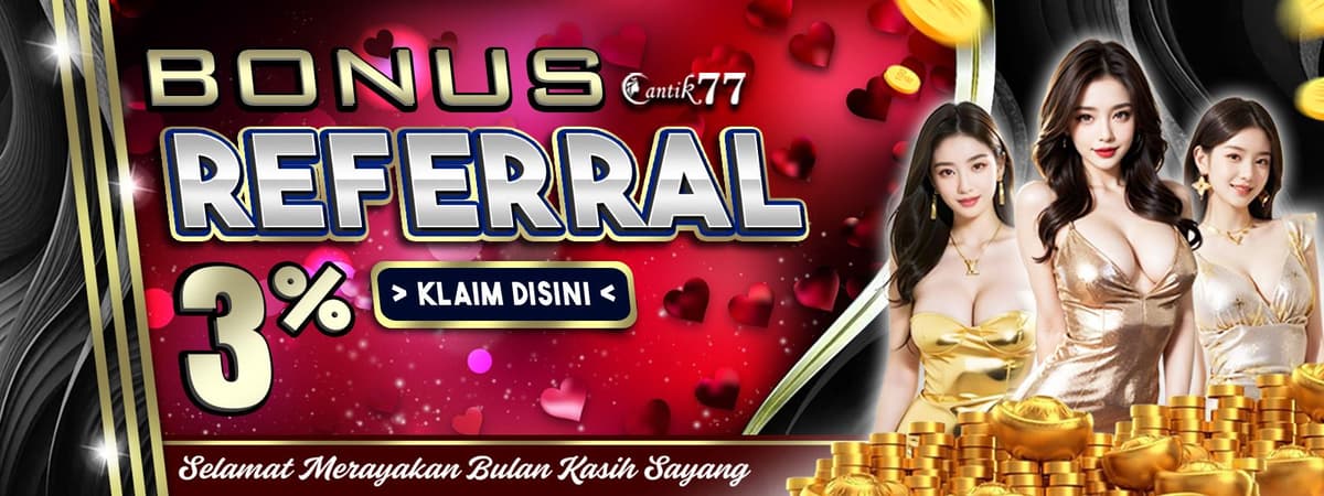 BONUS REFERRAL 3% Banner