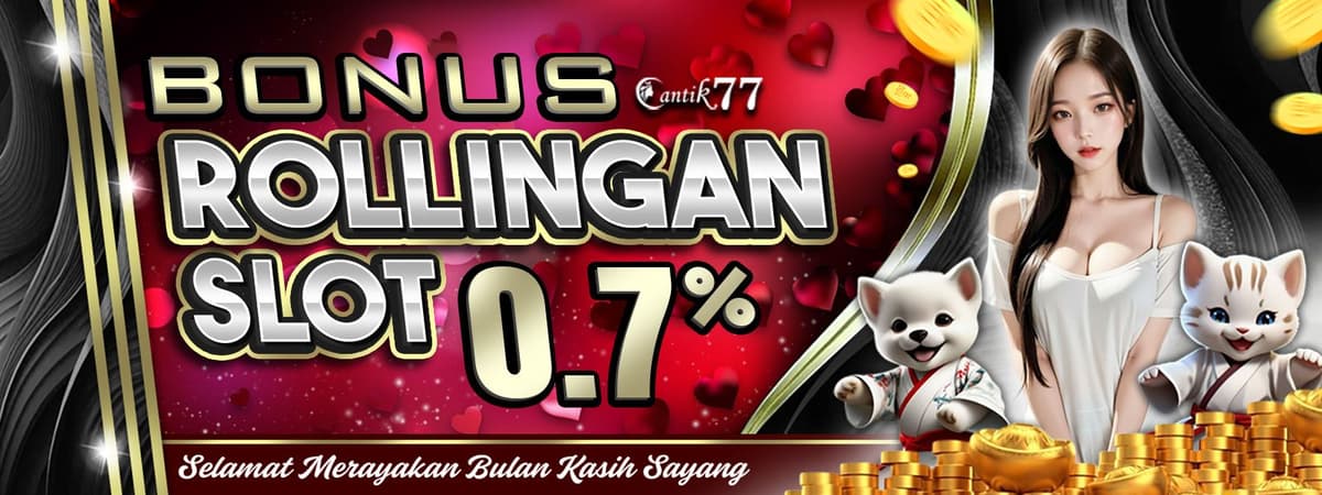 BONUS ROLLINGAN SLOT 0.7% Banner