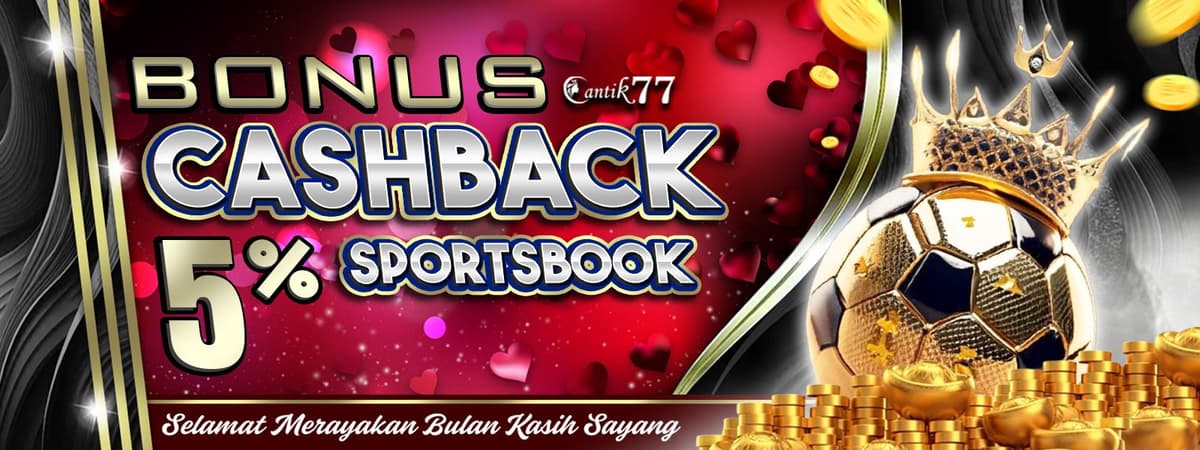 BONUS CASHBACK SPORTSBOOK 5% Banner