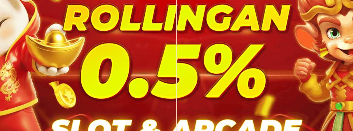 Promo ROLLINGAN 0.5% SLOT & ARCADE