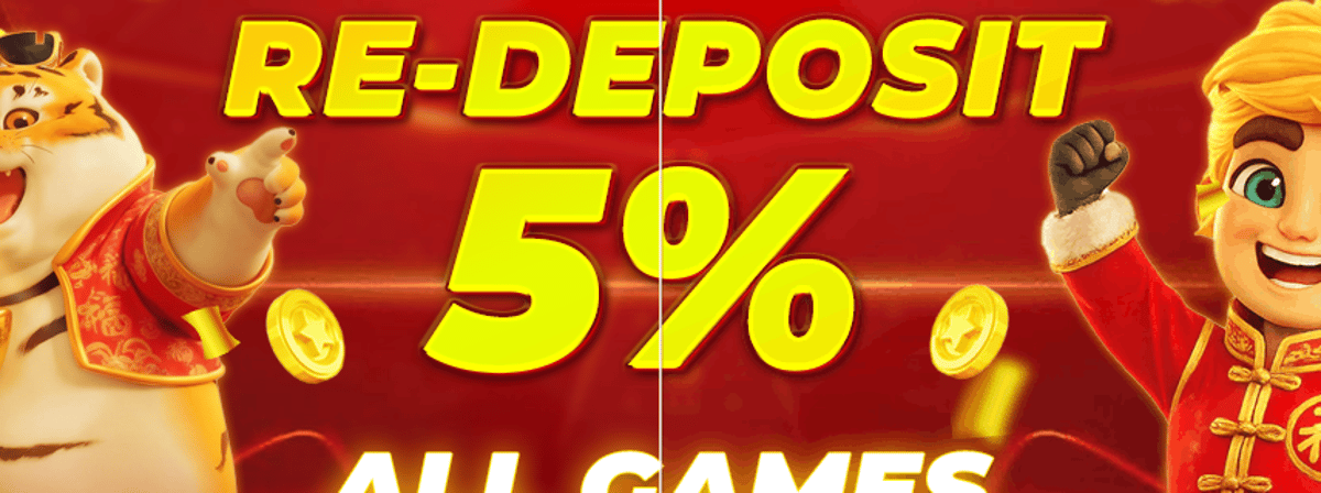 Promo REDEPOSIT 5% ALL GAMES