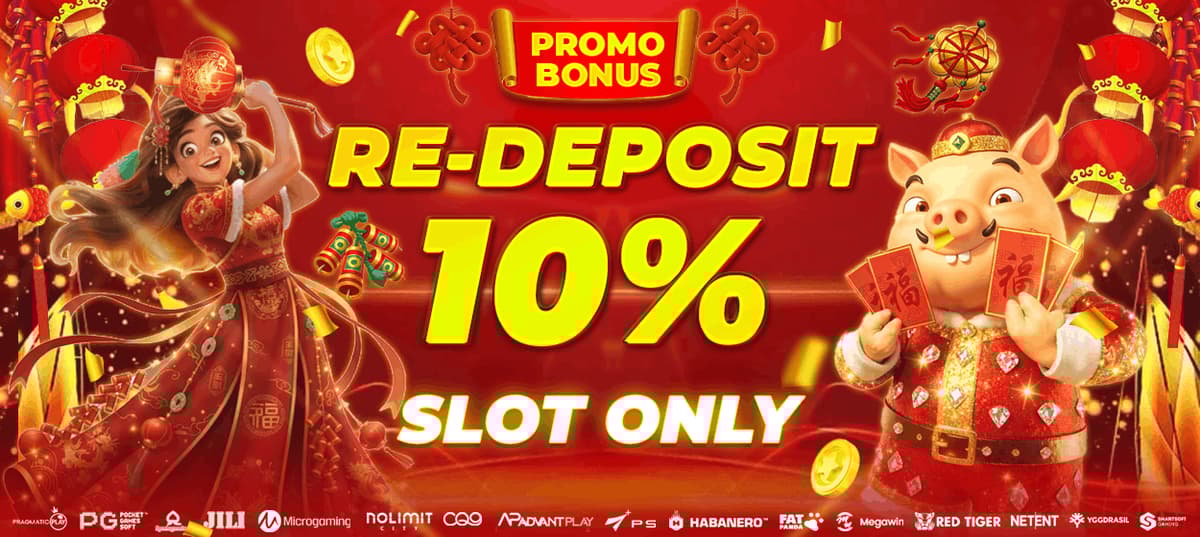 Promo REDEPOSIT 10% SLOT ONLY
