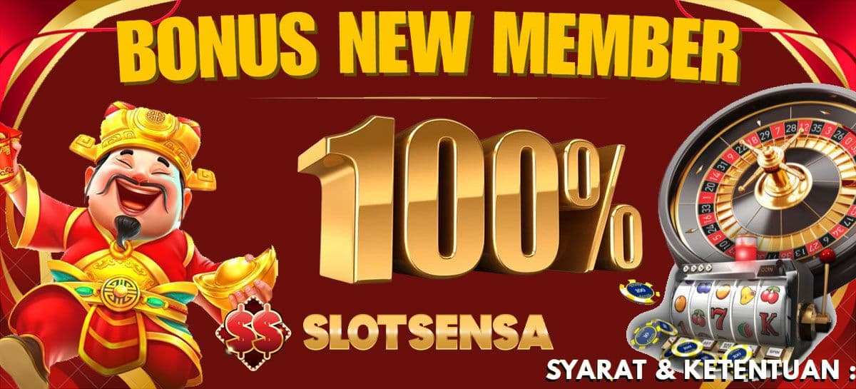 Promo BONUS KHUSUS NEW MEMBER SLOTSENSA 100%