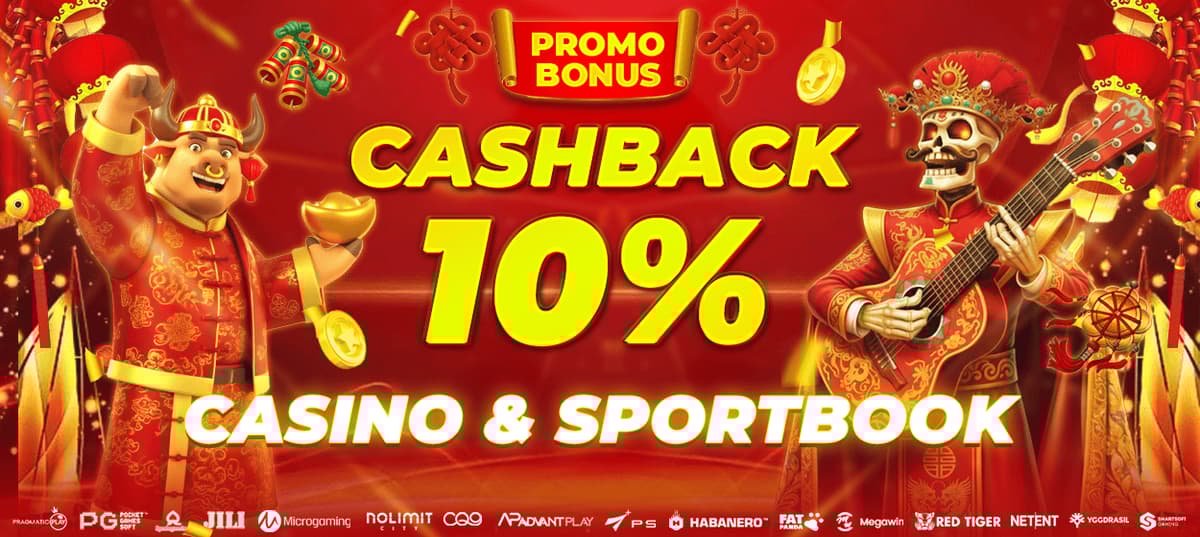 Promo CASHBACK 10% CASINO & SPORTSBOOK