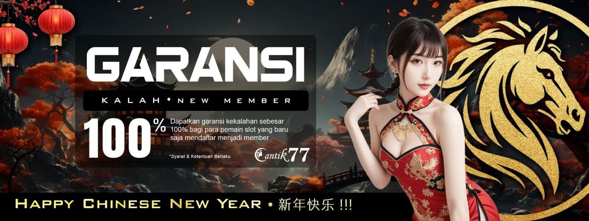 BONUS GARANSI KALAH UANG KEMBALI 100% - NEW MEMBER Banner