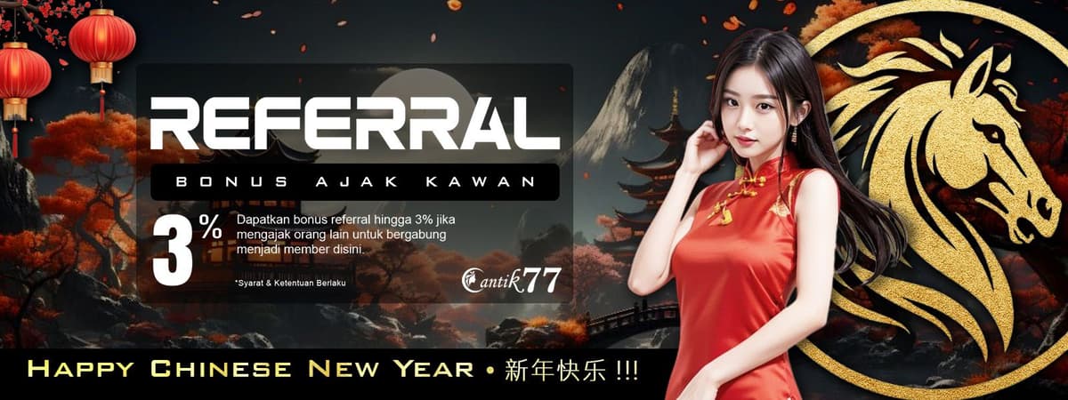 BONUS REFERRAL 3% Banner