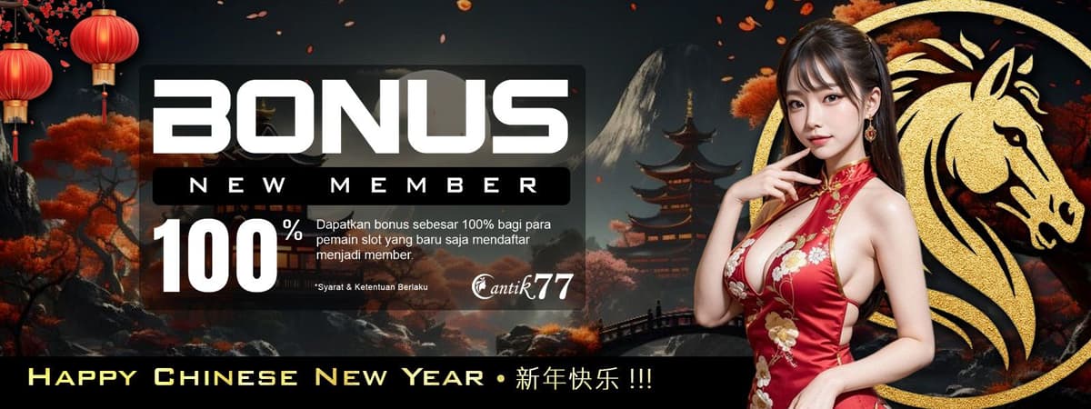 BONUS NEW MEMBER SLOT 100% Banner