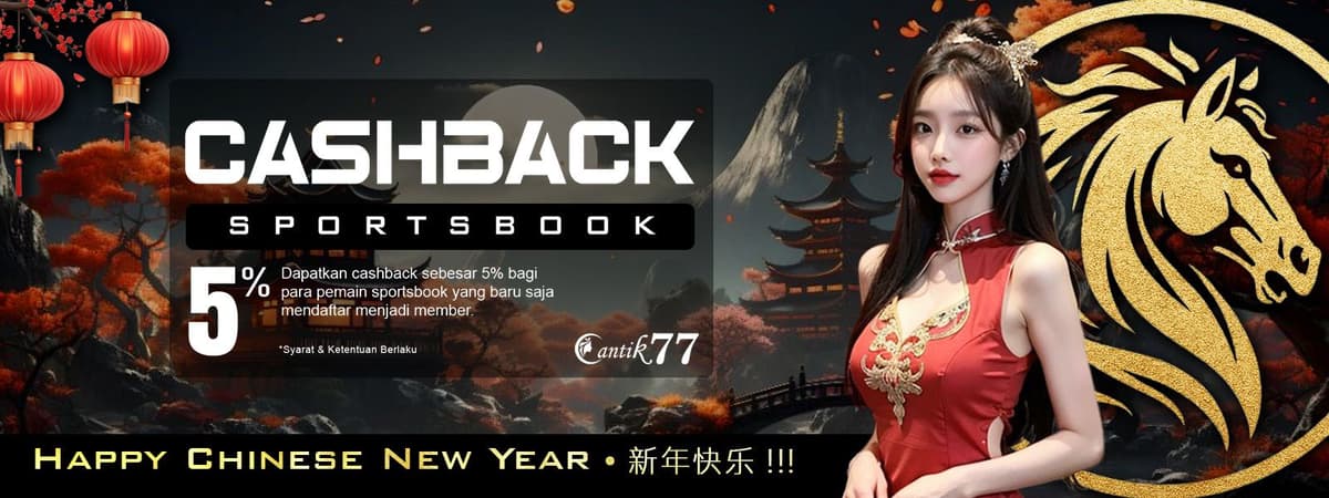 BONUS CASHBACK SPORTSBOOK 5% Banner