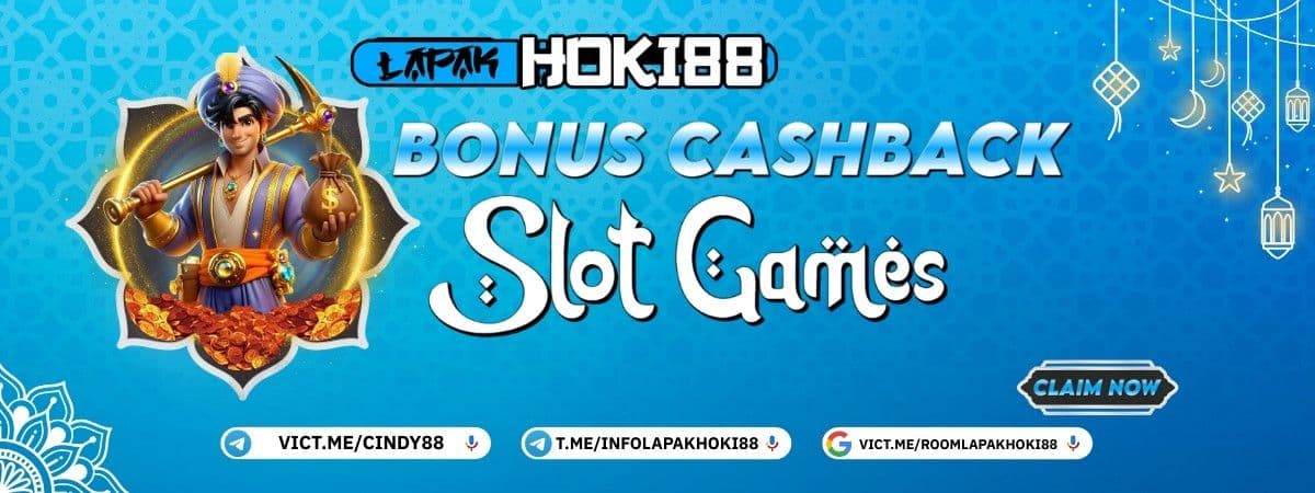 Promo CASHBACK MINGGUAN SLOT GAMES up/to 3%