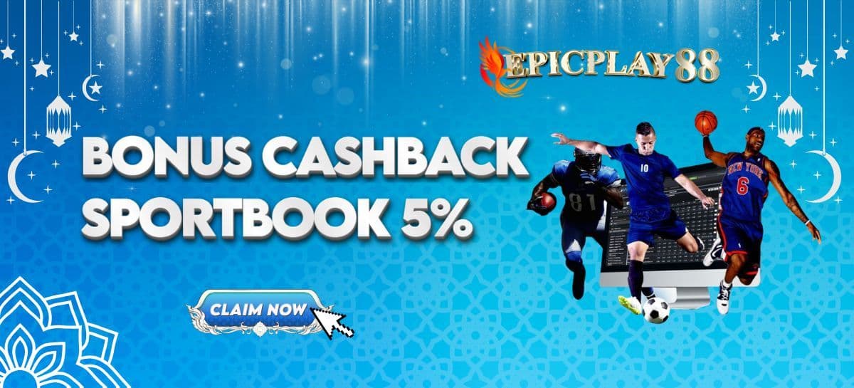 Promo CASHBACK 5% KHUSUS SPORTSBOOK SELAMA 1 MINGGU