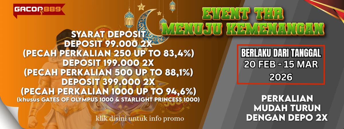 EVENT GACOR889 Banner