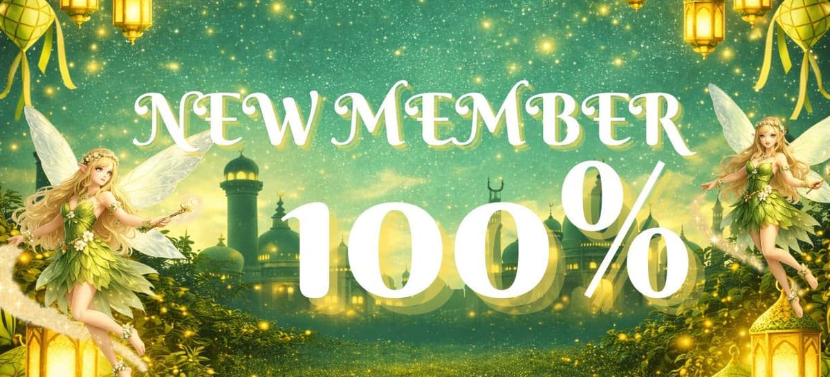 Promo PROMO 100% NEW MEMBER