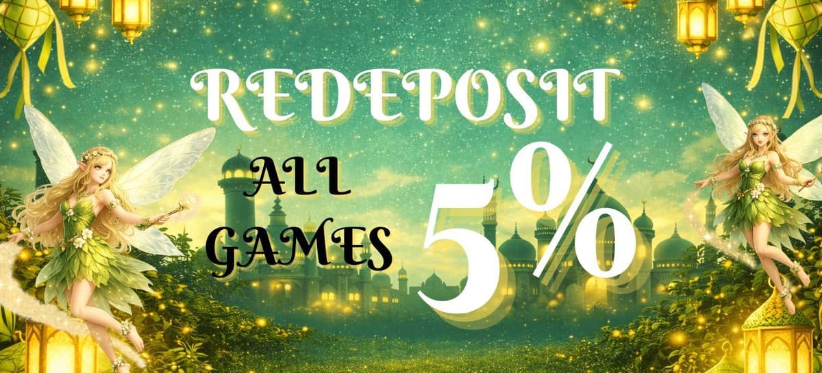 Promo REDEPOSIT 5% ALL GAMES