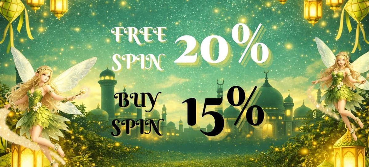 Promo EVENT FREESPIN 20% BUYSPIN 15%