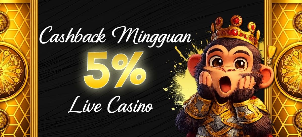 Promo Cashback Kekalahan Live Casino 5%