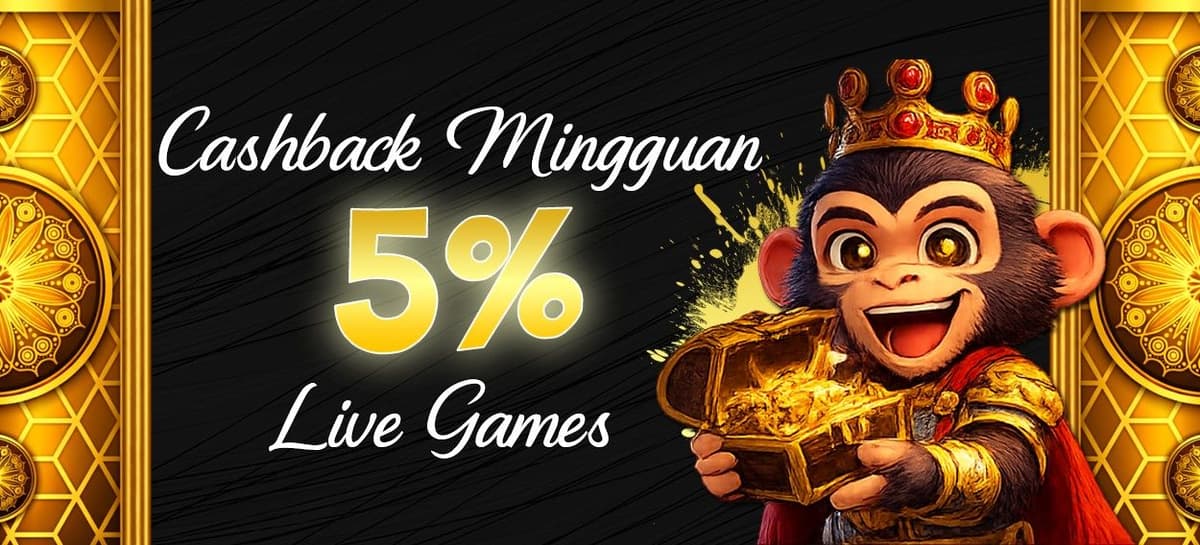 Promo Cashback Kekalahan Live Games 5%