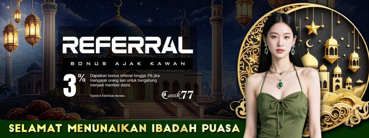 BONUS REFERRAL 3% Banner